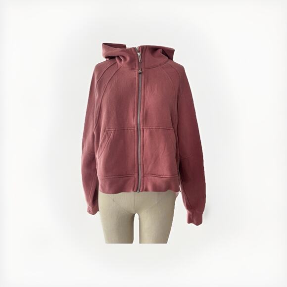 Lululemon SCUBA Oversized Full Zip Waist Length Briar Rose Womens M/L Hair tie - Picture 1 of 12